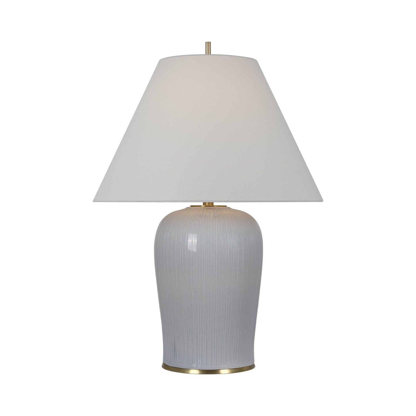 Opera Table Lamp in Polar Blue Crackle (Large).