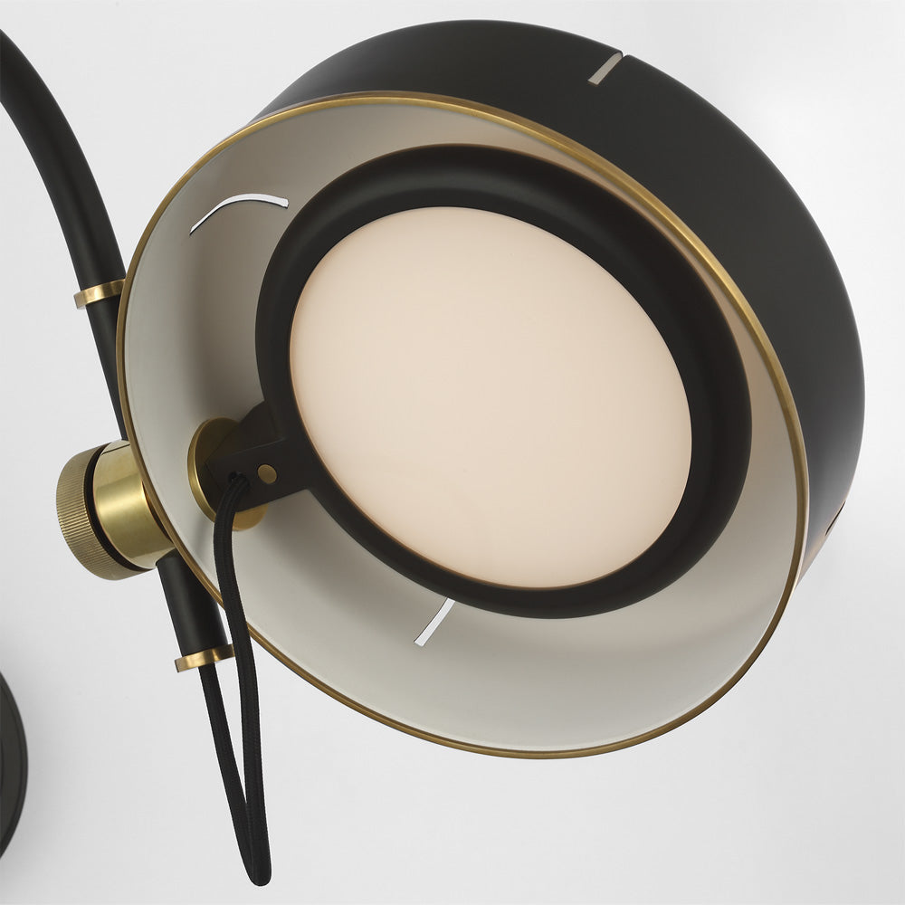 Oso Articulating Arc LED Wall Light in Detail.