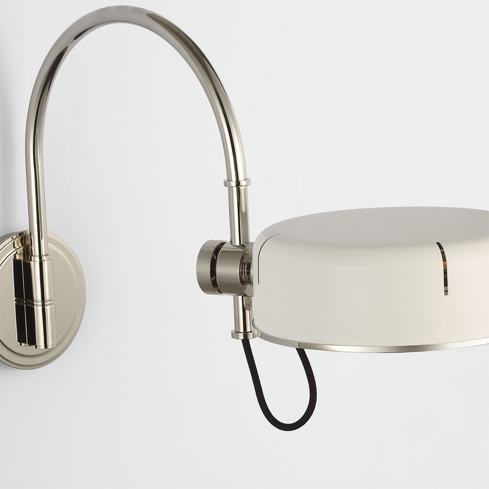 Oso Articulating Arc LED Wall Light in Detail.