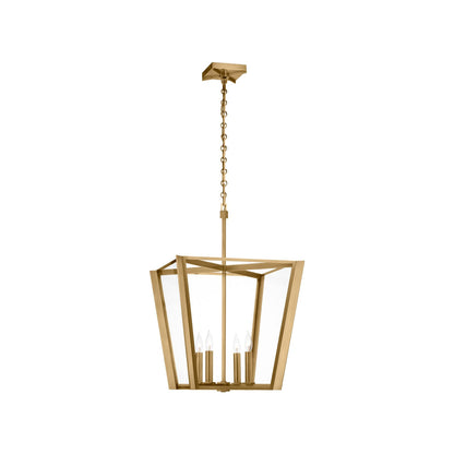 Palais Pendant Light in Hand-Rubbed Antique Brass (Medium).
