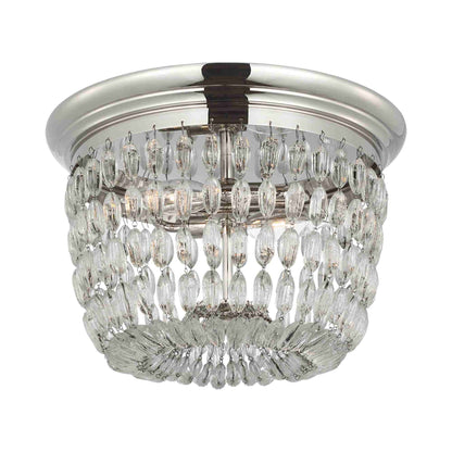 Paris Flea Market Flush Mount Ceiling Light in Polished Nickel (Medium).