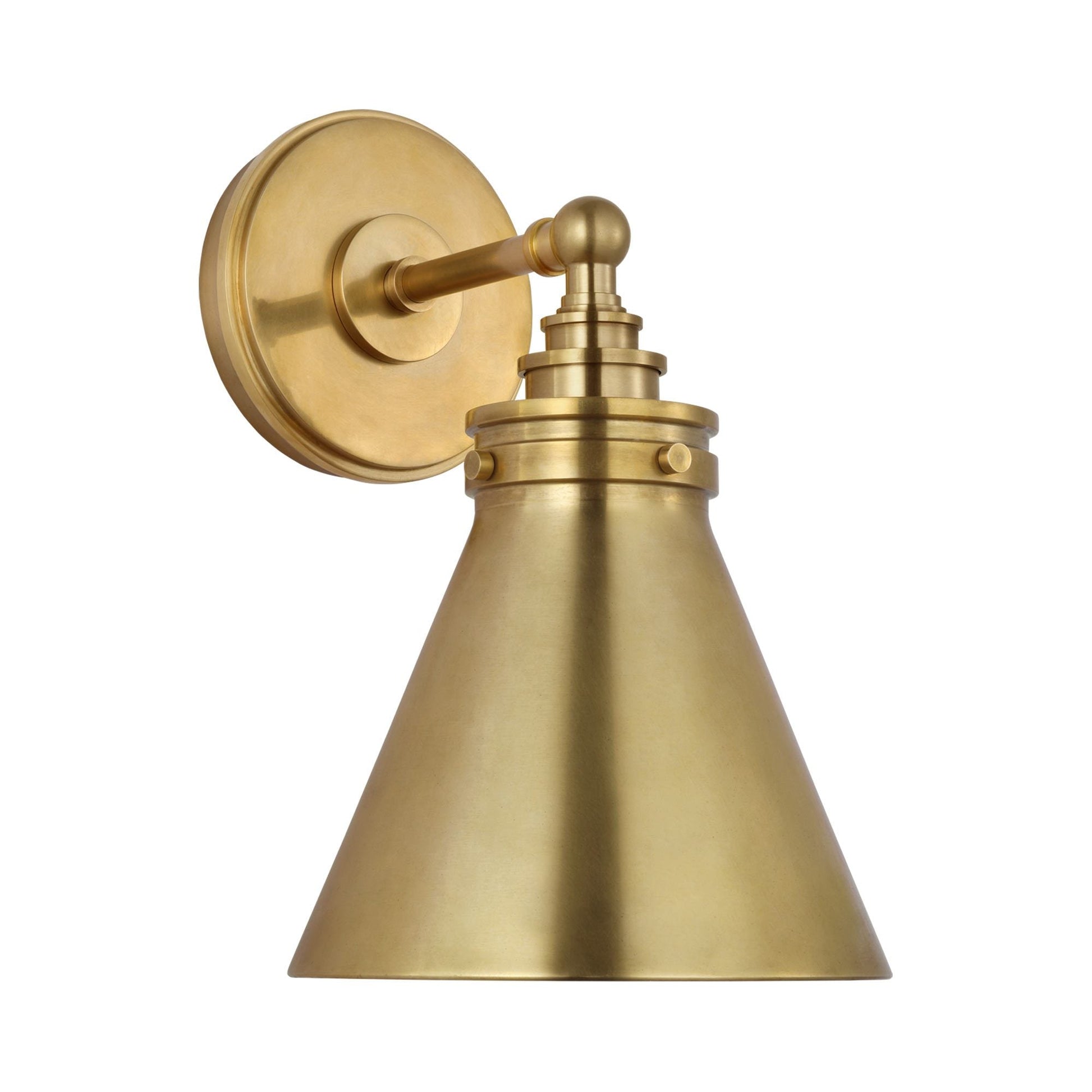 Parkington Bath Wall Light in Antique-Burnished Brass (1-Light/Antique-Burnished Brass).
