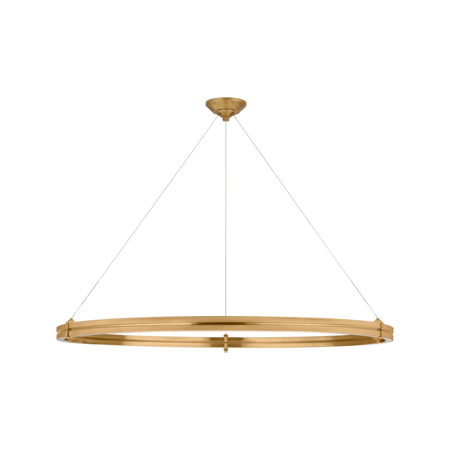 Paxton LED Chandelier in Natural Brass (46-Inch).