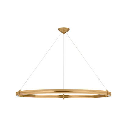 Paxton LED Chandelier in Natural Brass (46-Inch).