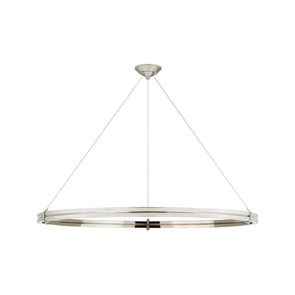 Paxton LED Chandelier in Polished Nickel (46-Inch).