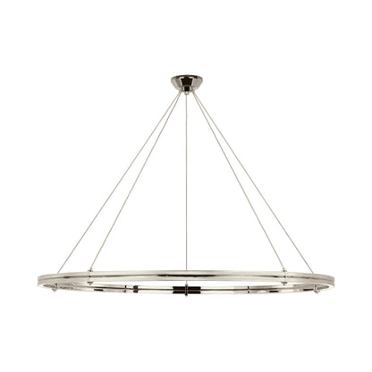 Paxton LED Chandelier in Polished Nickel (60-Inch).