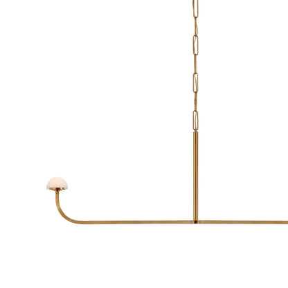 Pedra LED Linear Chandelier in Detail.