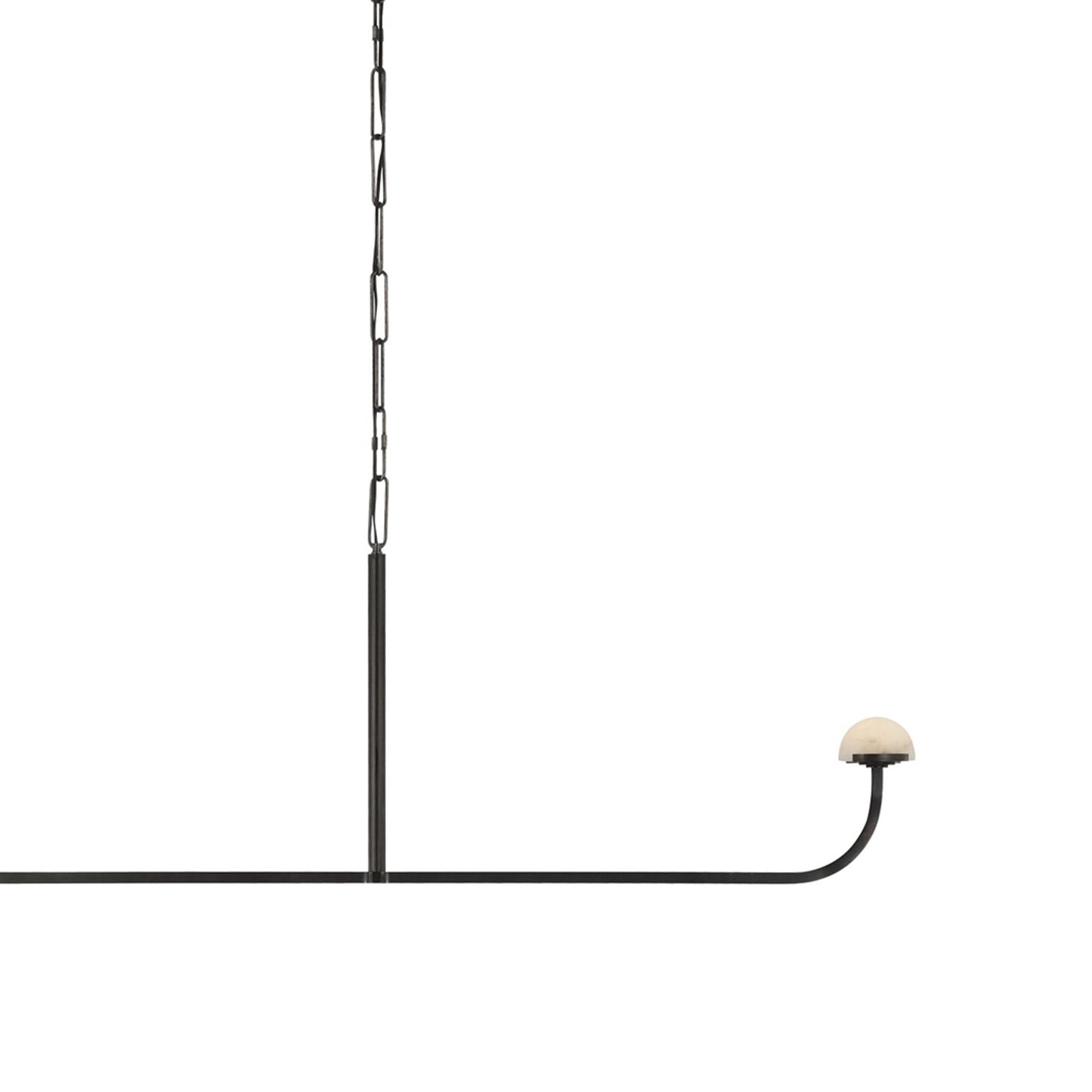 Pedra LED Linear Chandelier in Detail.