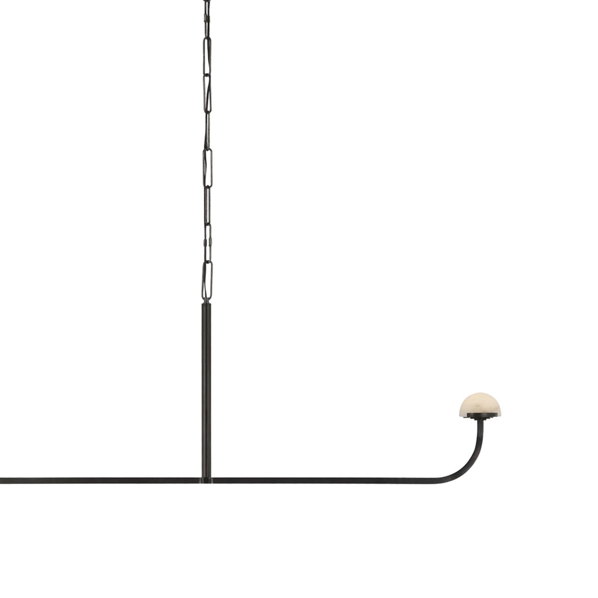 Pedra LED Linear Chandelier in Detail.