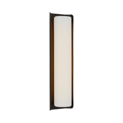 Penumbra LED Wall Light in Bronze/Linen (21-Inch).