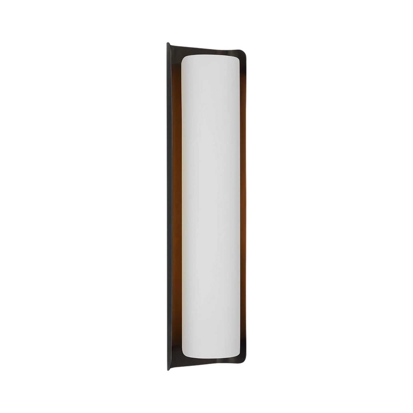 Penumbra LED Wall Light in Bronze/White (21-Inch).