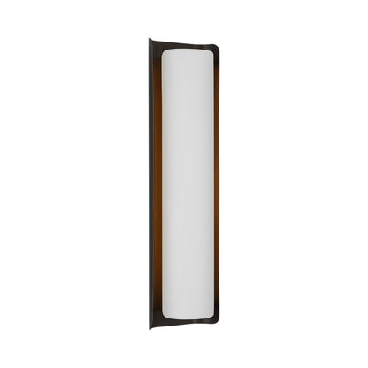 Penumbra LED Wall Light in Bronze/White (21-Inch).