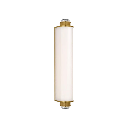 Percy LED Bath Wall Light in Soft Brass (20.5-Inch).