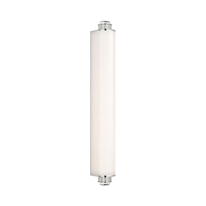 Percy LED Bath Wall Light in Polished Nickel (28.5-Inch).