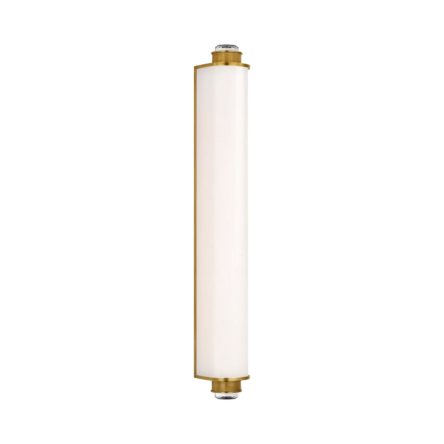 Percy LED Bath Wall Light in Soft Brass (28.5-Inch).