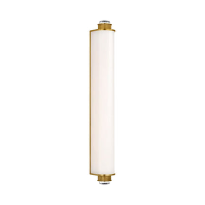 Percy LED Bath Wall Light in Soft Brass (28.5-Inch).