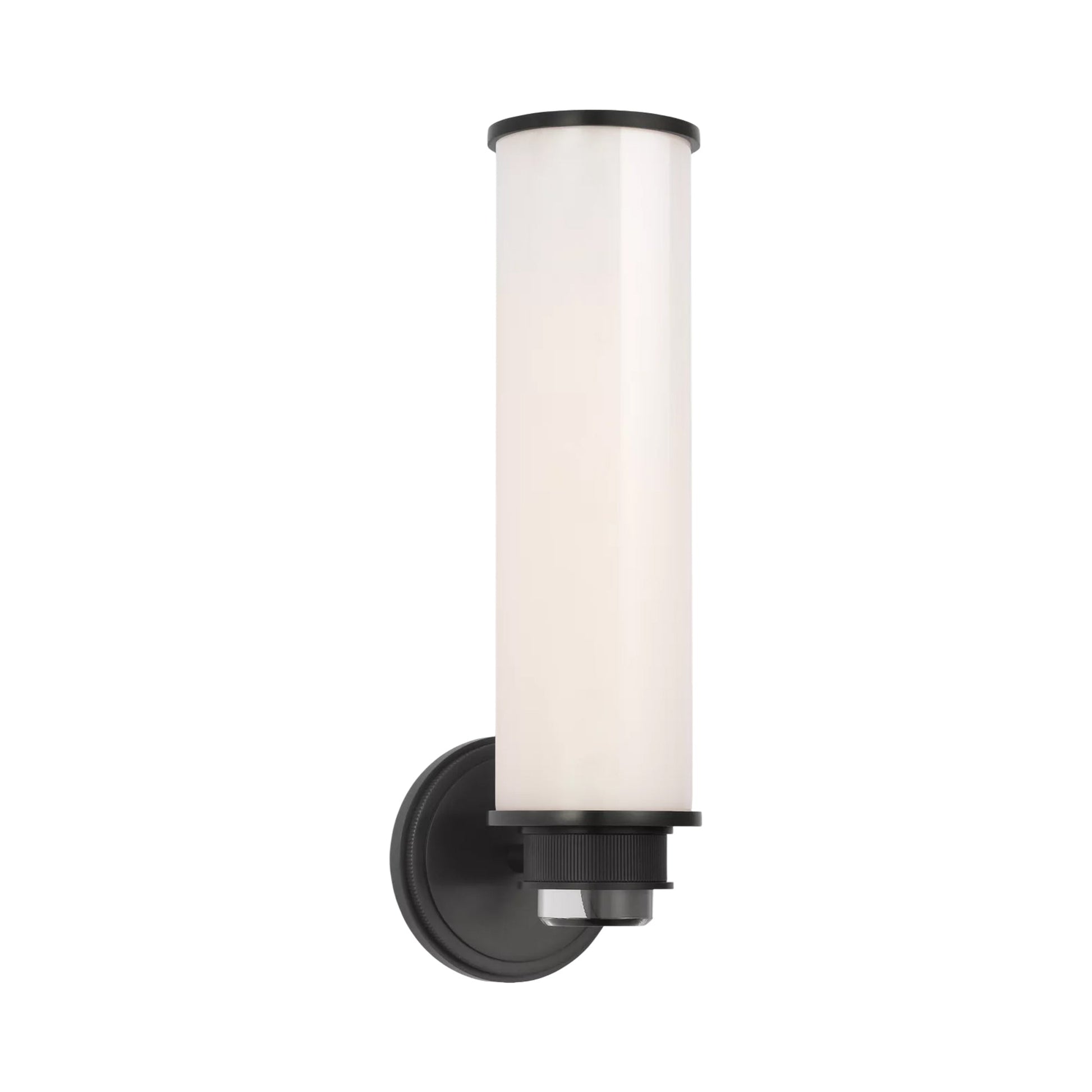 Percy Single LED Bath Wall Light in Bronze.