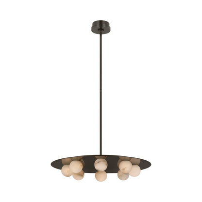 Pertica LED Chandelier in Mirrored Bronze (8-Light).