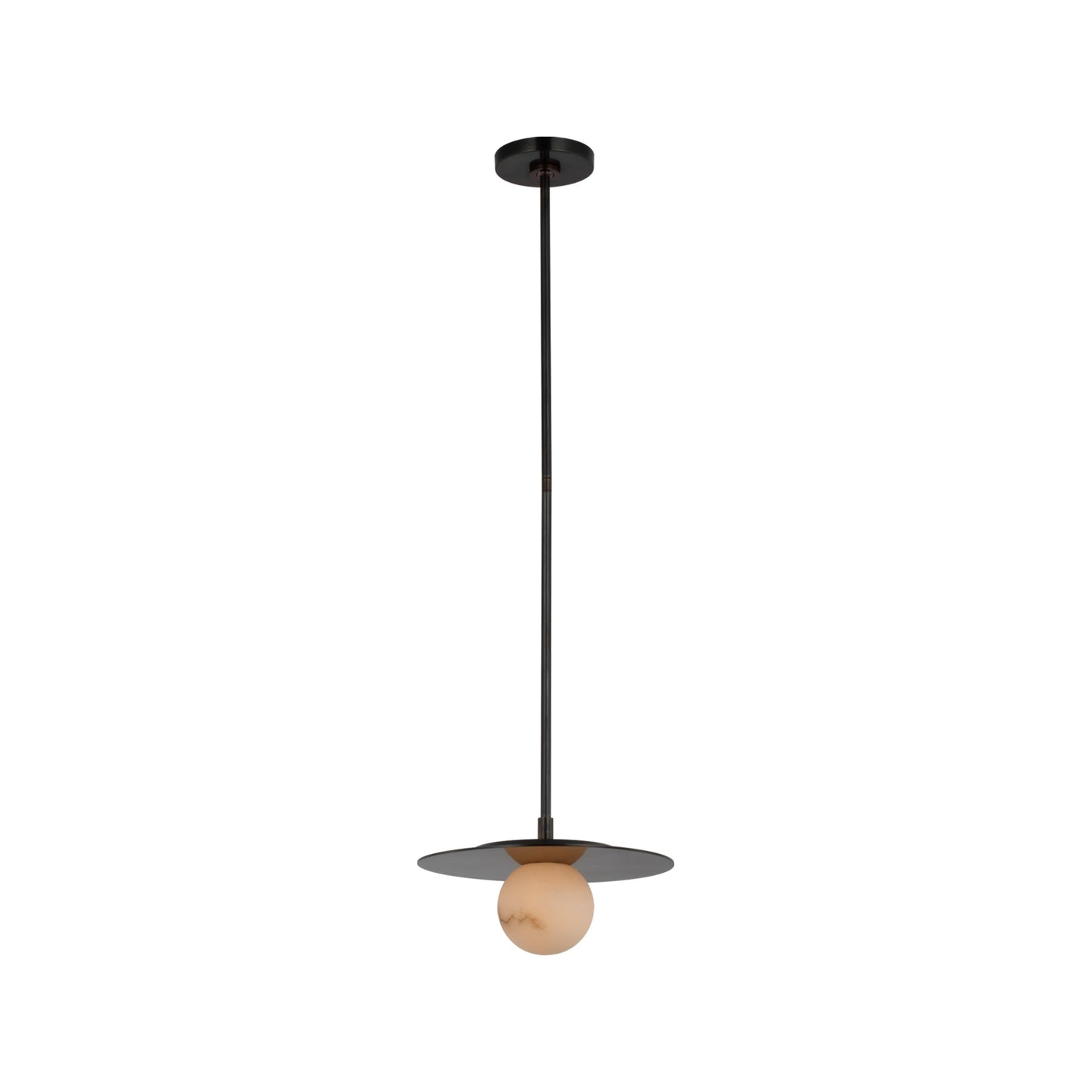 Pertica LED Pendant Light in Mirrored Bronze (12-Inch).