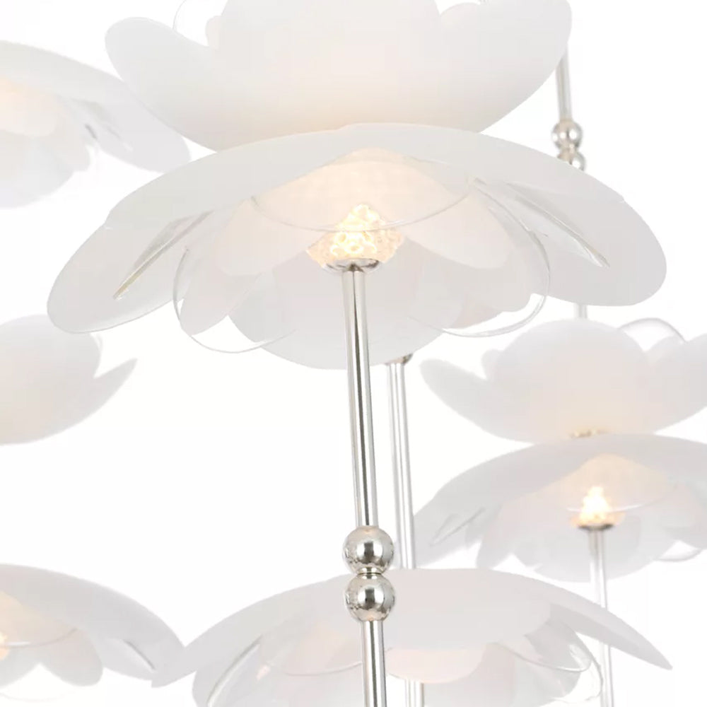 Petaluma Cascading Linear LED Chandelier in Detail.