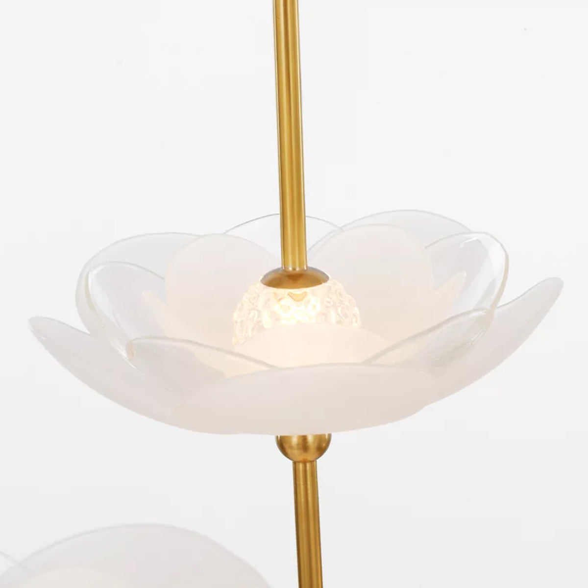Petaluma Cascading Linear LED Chandelier in Detail.