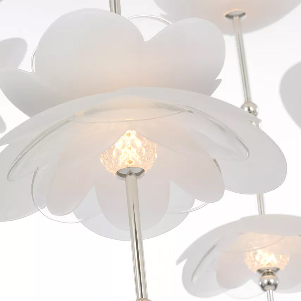 Petaluma Cascading Linear LED Chandelier in Detail.