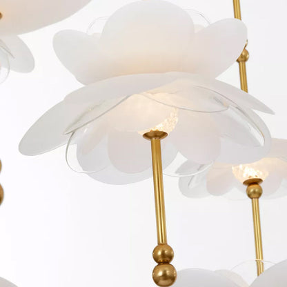 Petaluma Cascading Linear LED Chandelier in Detail.