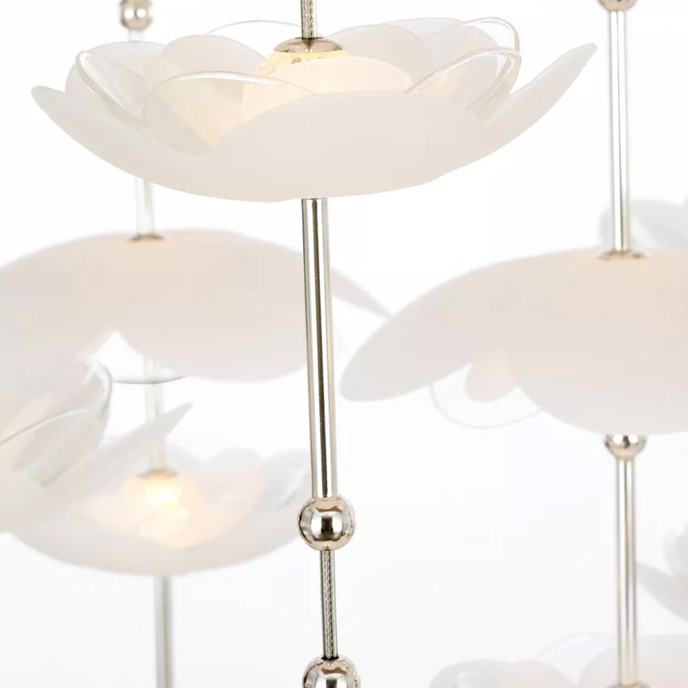 Petaluma Cascading Linear LED Chandelier in Detail.