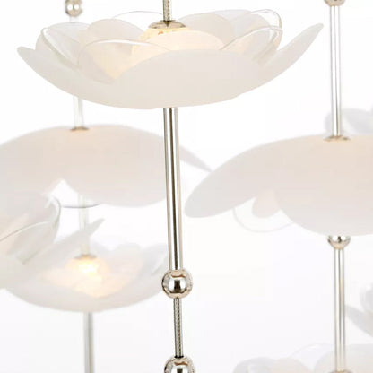 Petaluma Cascading Linear LED Chandelier in Detail.