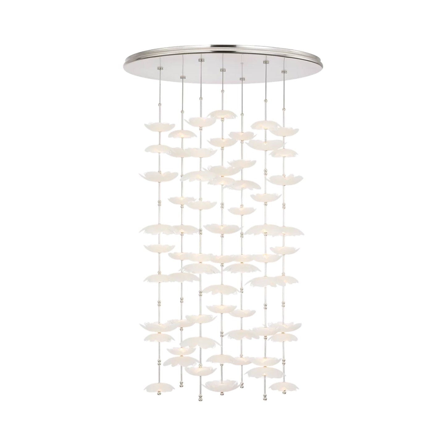 Petaluma LED Chandelier in Soft Silver.