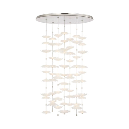 Petaluma LED Chandelier in Soft Silver.
