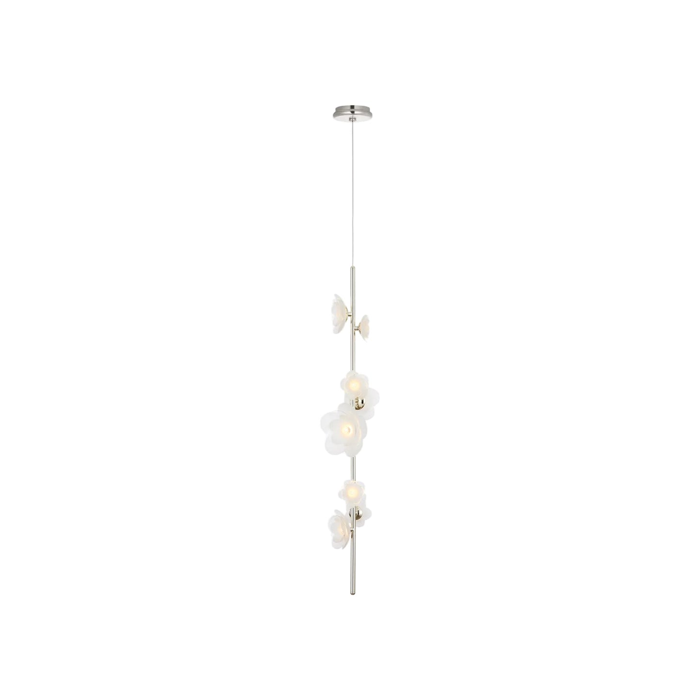 Petaluma LED Pendant Light in Soft Silver (40.5-Inch).