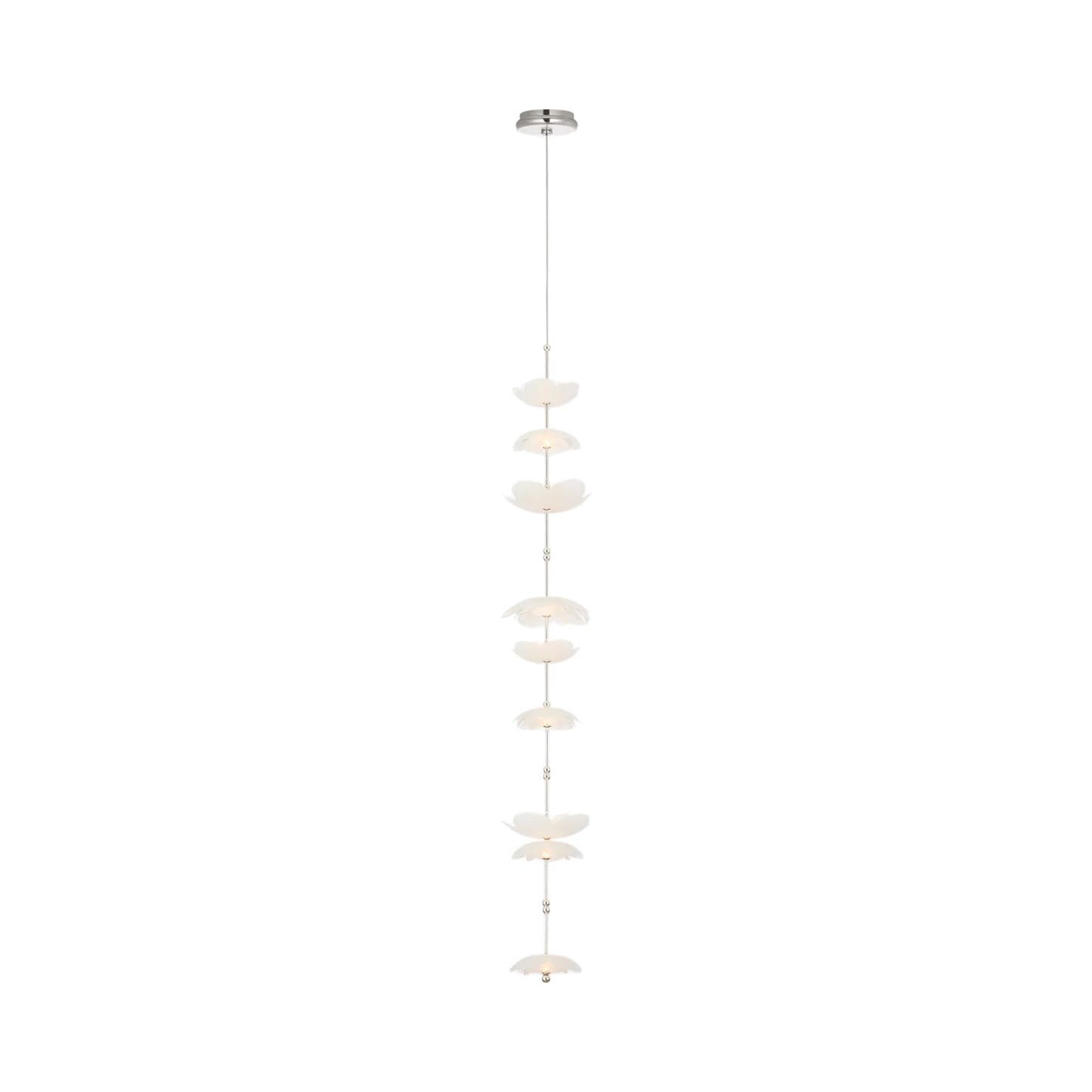 Petaluma LED Pendant Light in Soft Silver (47.25-Inch).