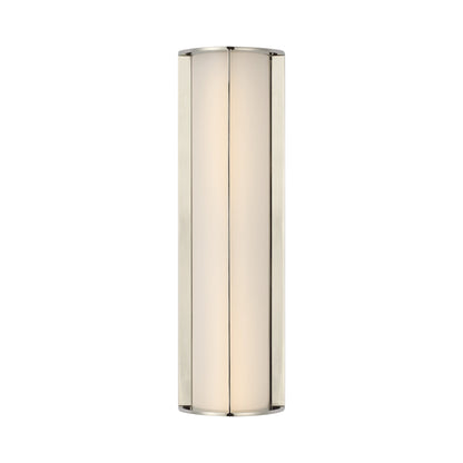 Phinn LED Linear Bath Wall Light in Polished Nickel.