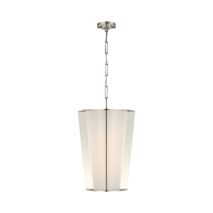 Phinn LED Pendant Light in Polished Nickel.