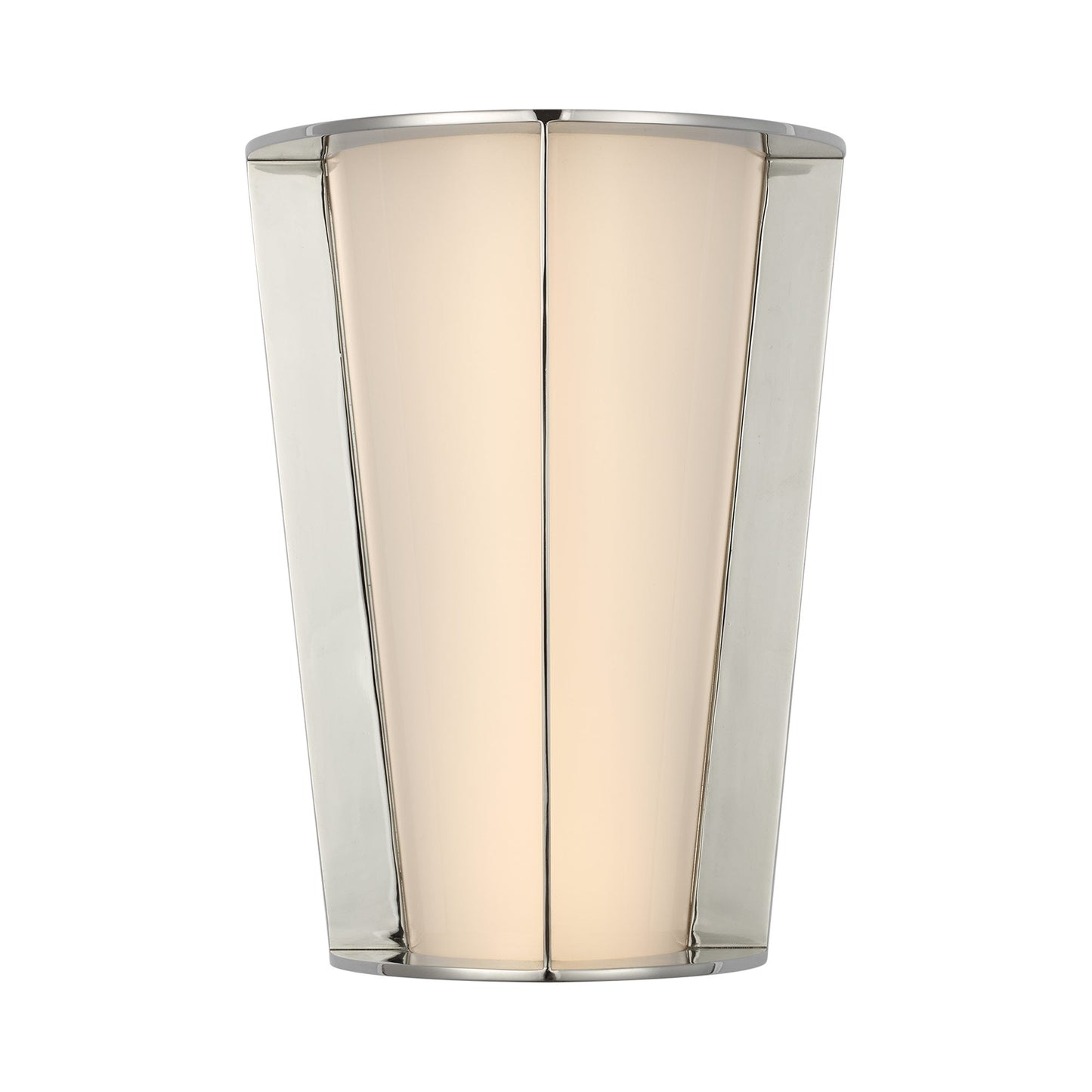 Phinn Tapered LED Wall Light in Polished Nickel.