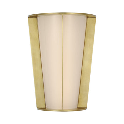 Phinn Tapered LED Wall Light in Soft Brass.