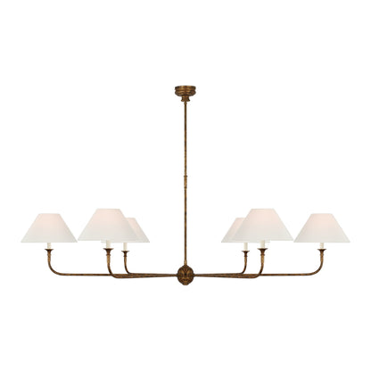 Piaf Chandelier in Antique Gild (72-Inch/6-Light).