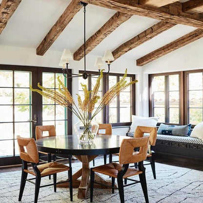 Piaf Chandelier in dining room.