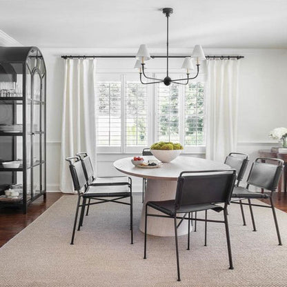 Piaf Chandelier in dining room.