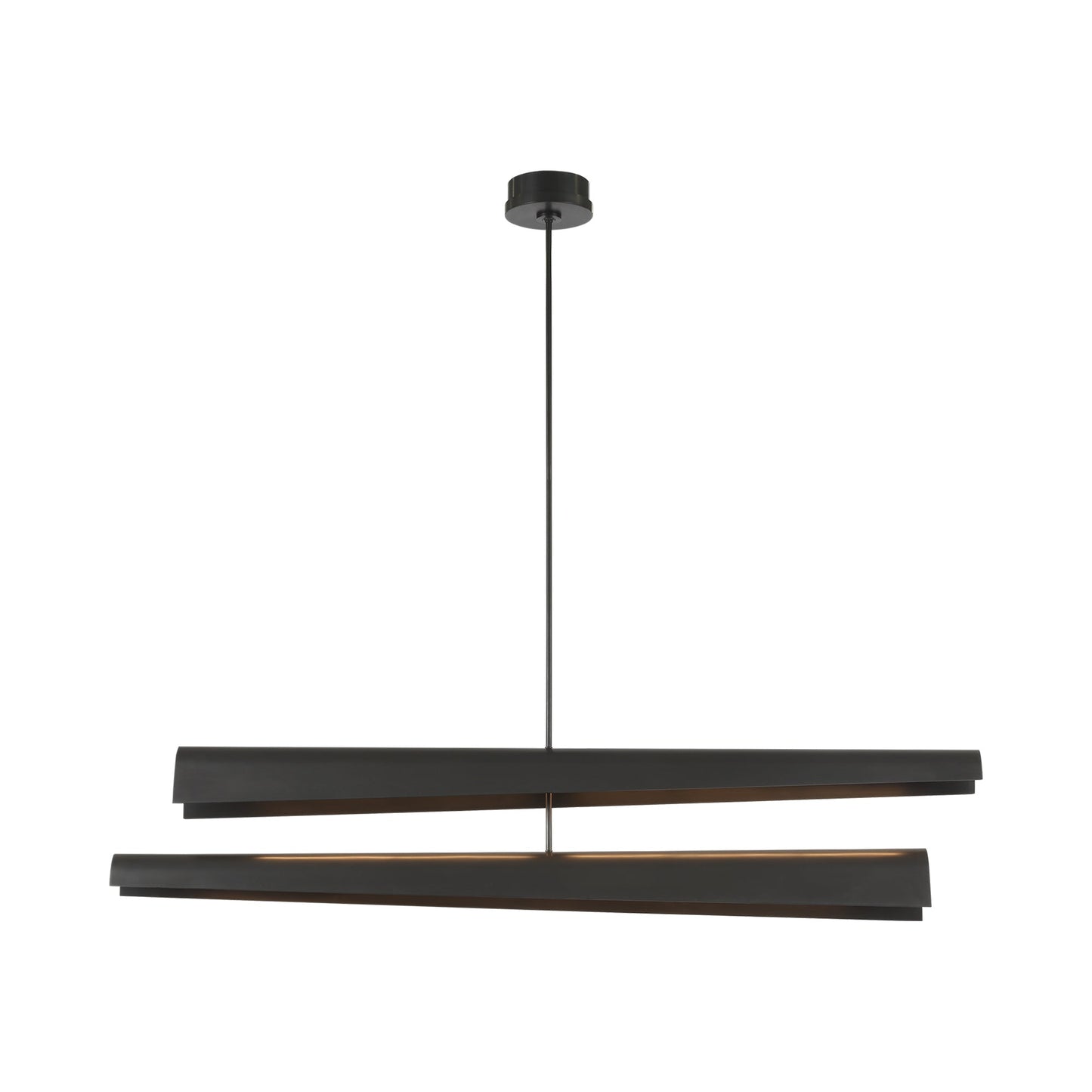 Piel LED Multi-Positional Chandelier in Bronze.