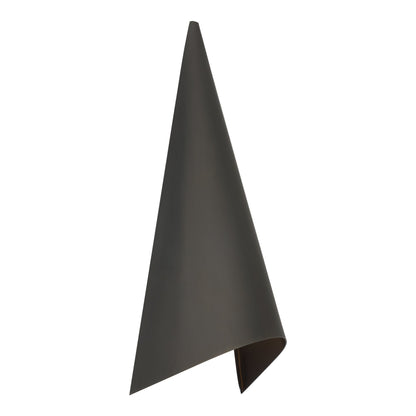 Piel Outdoor LED Wall Light in Bronze (13.75-Inch).