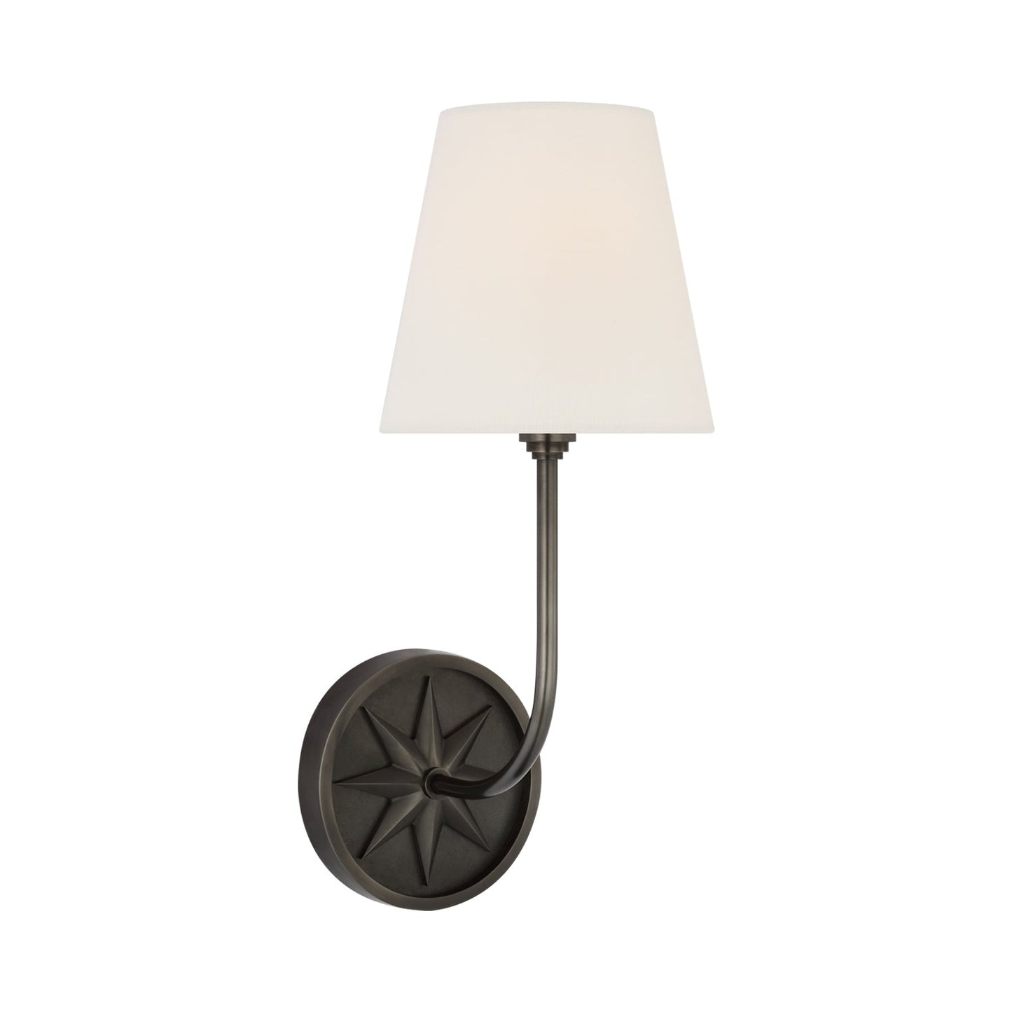 Polaris Wall Light in Bronze (1-Light/14.75-Inch).