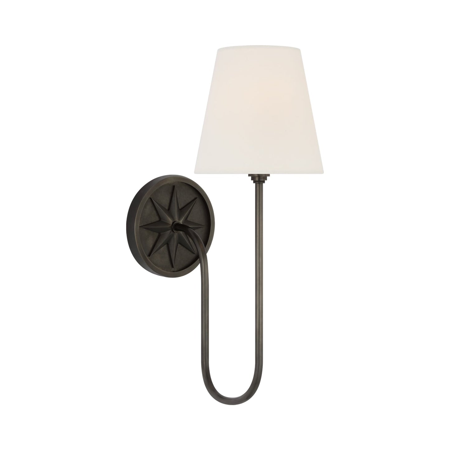 Polaris Wall Light in Bronze (1-Light/16.5-Inch).