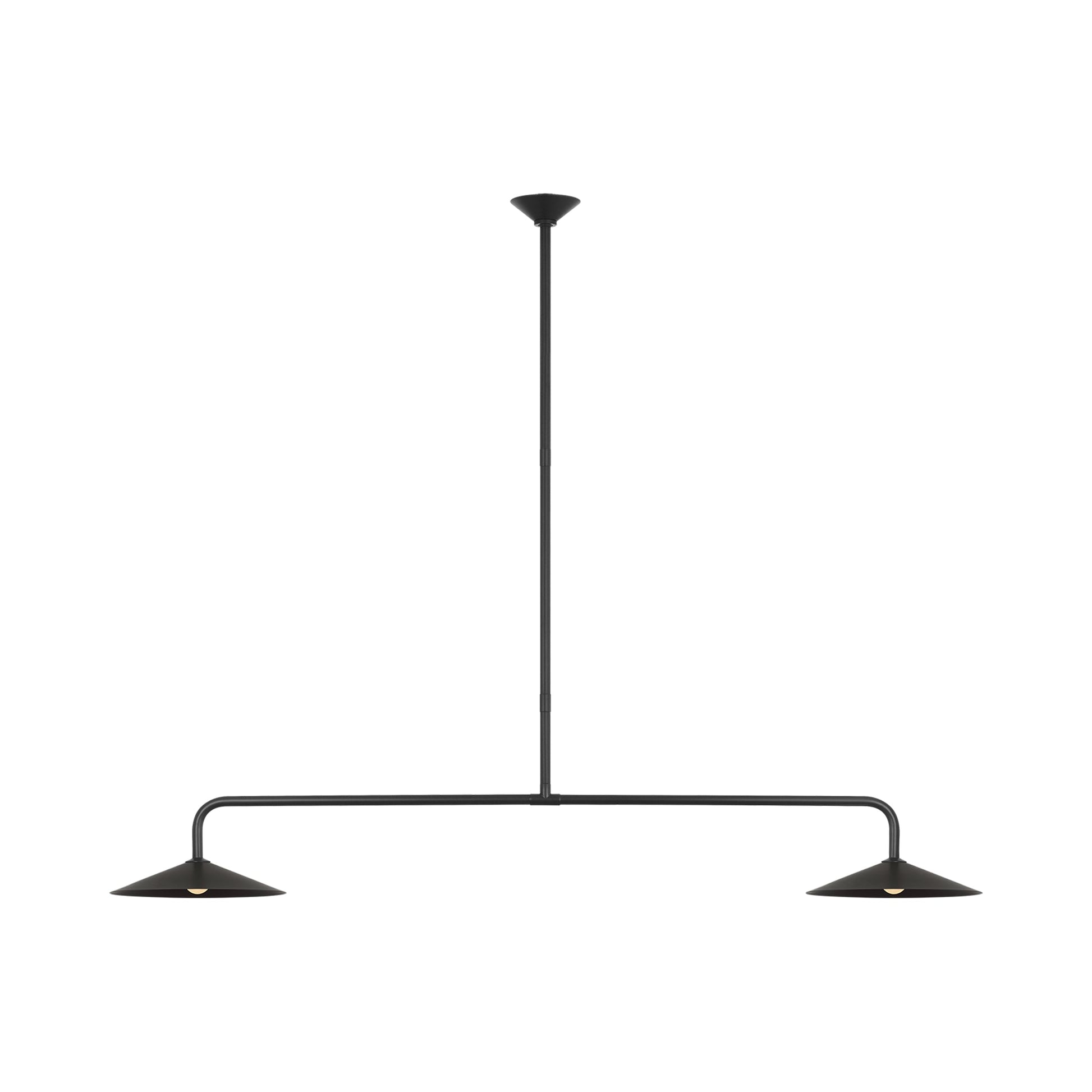 Ponce LED Linear Pendant Light in Modern Iron/Modern Iron.