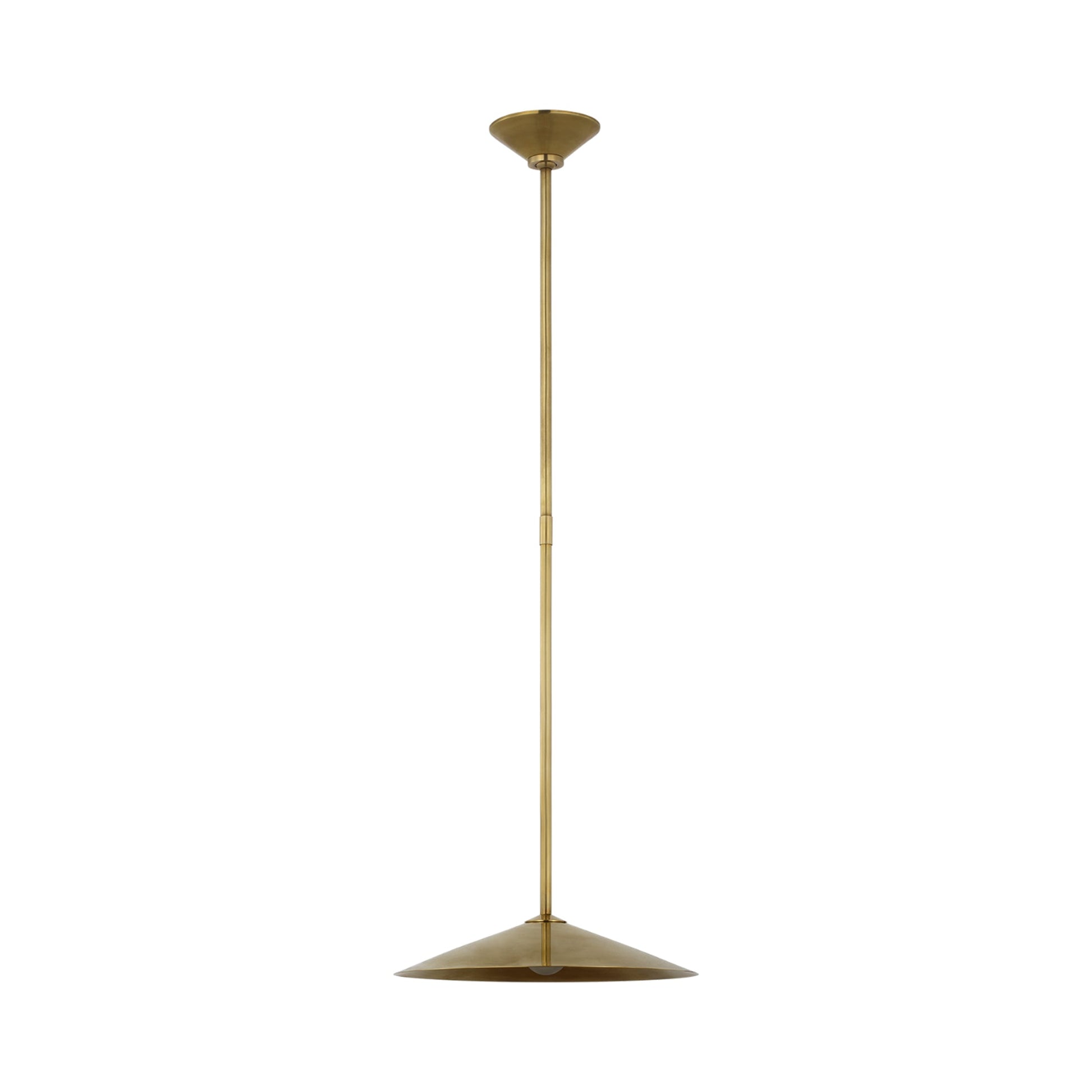 Ponce LED Pendant Light in Hand-Rubbed Antique Brass/Hand-Rubbed Antique Brass (Small).