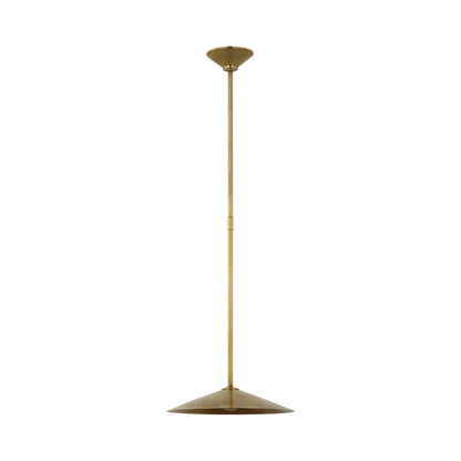 Ponce LED Pendant Light in Hand-Rubbed Antique Brass/Hand-Rubbed Antique Brass (Small).