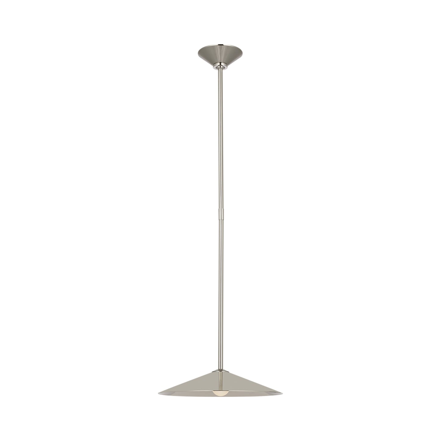 Ponce LED Pendant Light in Polished Nickel/Polished Nickel (Small).