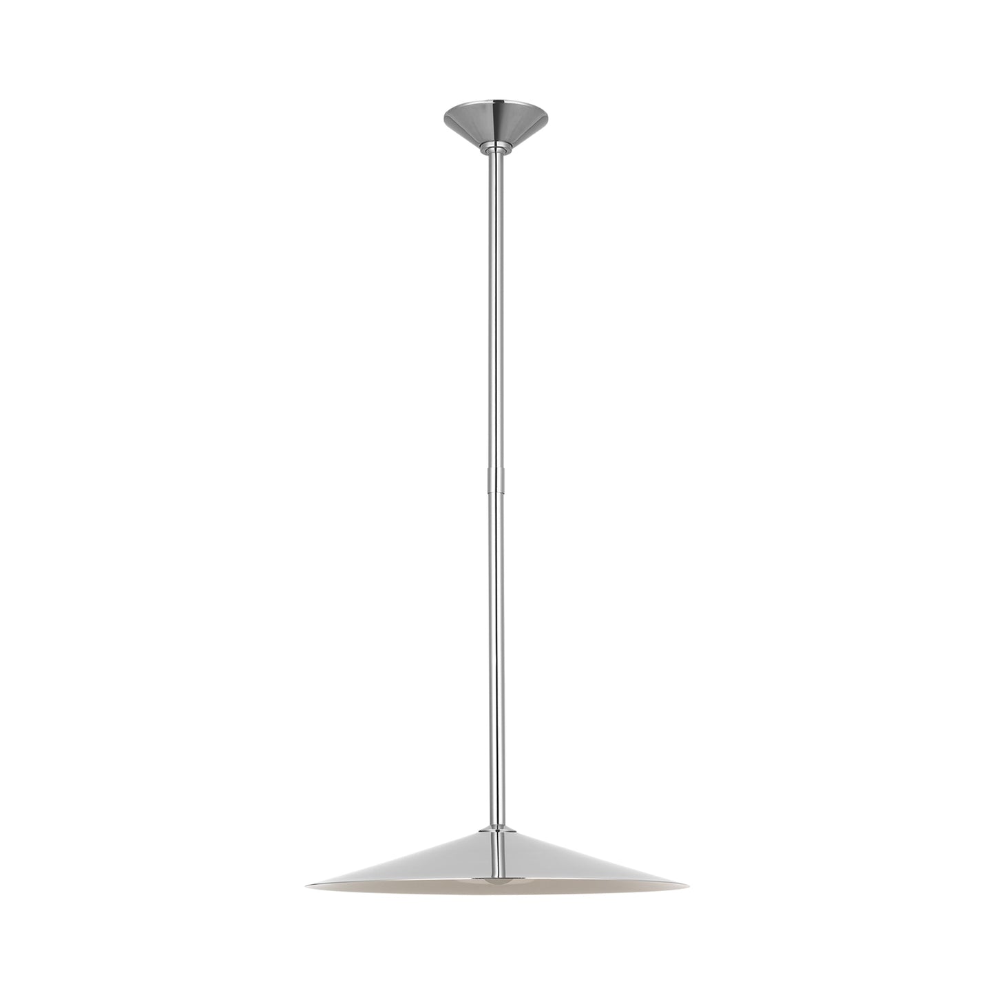 Ponce LED Pendant Light in Polished Nickel/Polished Nickel (Large).