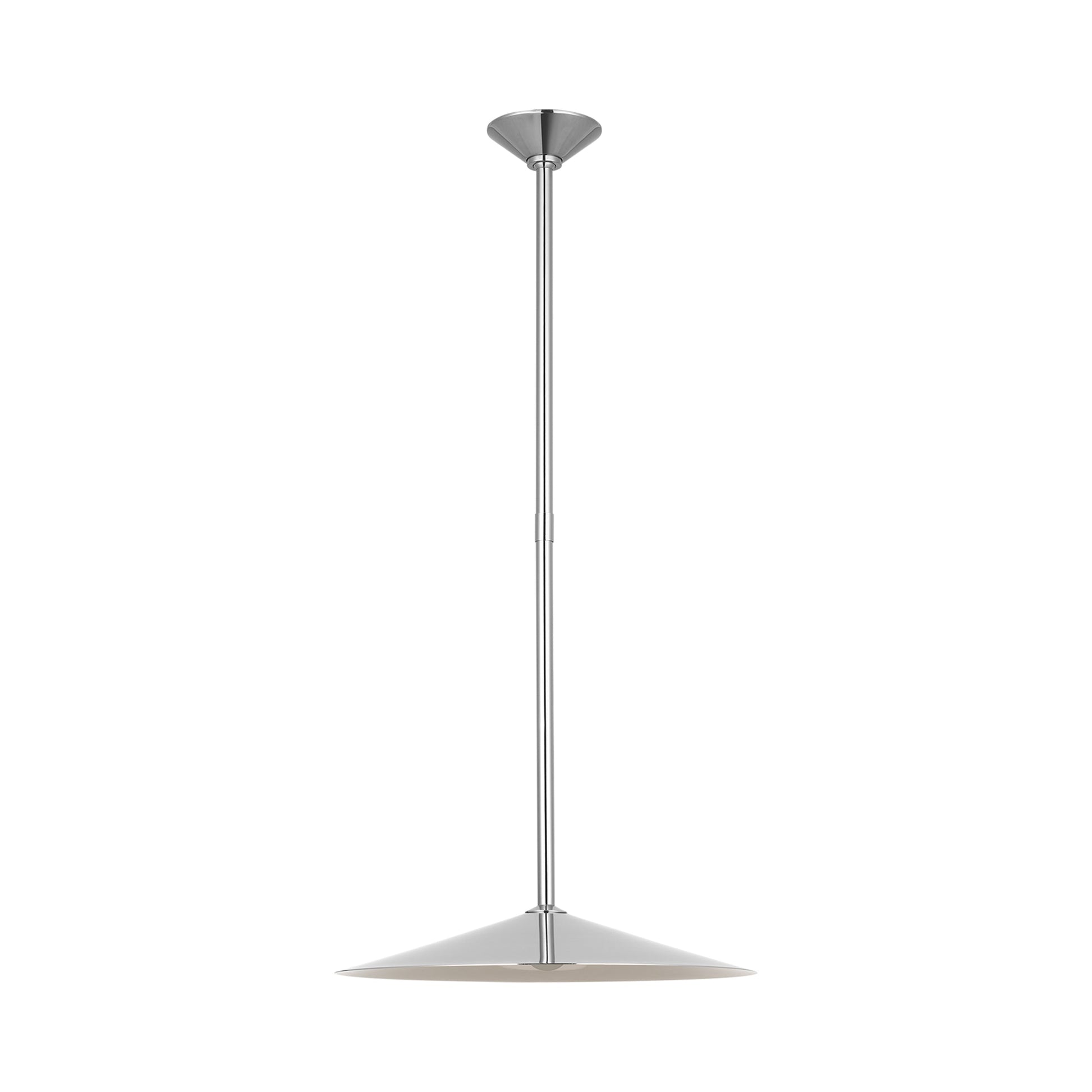Ponce LED Pendant Light in Polished Nickel/Polished Nickel (Large).